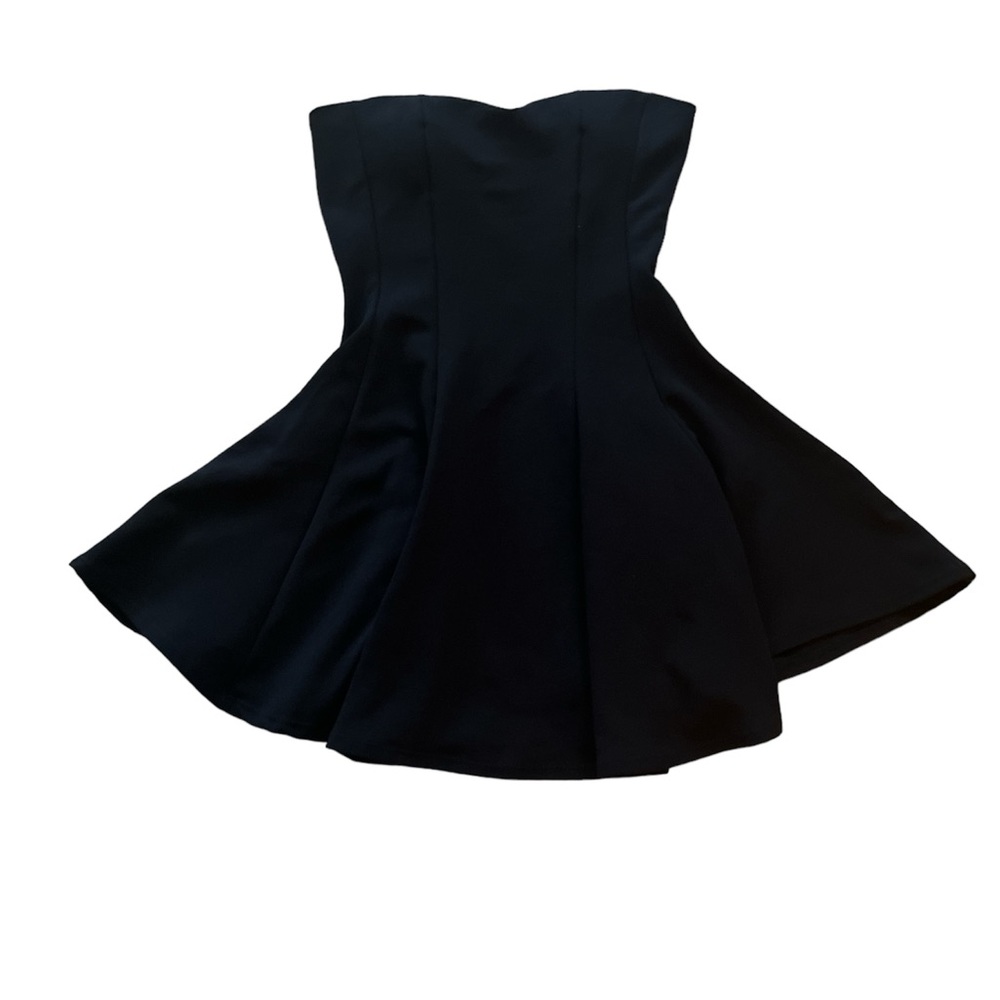 Manitoba strapless black dress